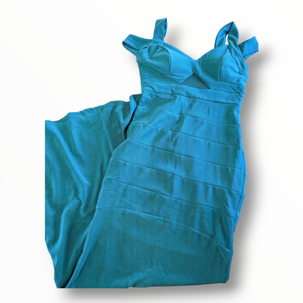 Emerald Sundae Teal Bodycon Dress - Size L